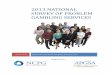 2013 National Survey of Problem Gambling Services (National … · 09.04.2014  · reducing gambling related harm and from efforts by NCPG Affiliates. Problem gambling services provided