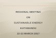 REGIONAL MEETING ON SUSTAINABLE ENERGY KATHMANDU …unohrlls.org/.../03/5.-Presentation_Bhutan_revised.pdf · develop Bhutan’s hydropower potential Renewable Energy Systems: •
