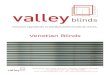 Valley Blinds Venetian Blinds Brochure Valley Blinds, Star House, Star Road, Hillingdon, Middlesex,