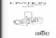 Ovation E-260WW IP User Manual - CHAUVET …...Page 4 of 26 INTRODUCTION Ovation E-260WW IP User Manual Rev. 5 Product Overview DMX In/Out Display Seetronic Powerkon In Menu Buttons