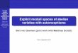Explicit moduli spaces of abelian varieties with automorphismspignatel/PoAV/talks/van Geemen.pdf · 2010-09-10 · Explicit moduli spaces of abelian varieties with automor-phisms