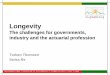 Longevityactuaries.org/EVENTS/Congresses/Cape_Town... · Governments committed to fund old-age pension/health benefits Pension Assets CHF trn (proxy for longevity exposure) Americas