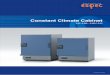 Constant Climate Cabinet - ESPEC Europe · Constant Climate Cabinet LH･LHL･LHU･LU IS6B28C02 (The contents of this catalog is as of May, 2016.) CAT.NO.E14142-Z1605 Specications
