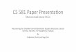 CS 581 Paper Presentationtandy.cs.illinois.edu/khan-presentation.pdf · CS 581 Paper Presentation Muhammad Samir Khan Recovering the Treelike Trend of Evolution Despite Extensive