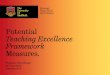 Potential Teaching Excellence Framework Measures. · 2016-03-17 · Teaching Excellence Framework (TEF) is to be a technical consultation. In anticipation of universities being invited