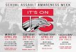 SEXUAL ASSAULT AWARENESS WEEK IT'S ON MONDAY APRIL … · sexual assault awareness week it's on monday april 20 12:00 - 2:00 p.m. its on us and the clothesline project kick off student