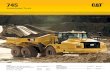 Specalog for 745 Articulated Truck AEHQ8057-00 · feel with the industrial strength you would expect from Caterpillar. Touch Screen Display . ... products is the next evolutionary