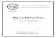 Policy Directives#2-03 - Community-based Assessment for Transition Statewide Budget 1299 Year Issued: 2004 #2-04 - Durable Medical Equipment #3-04 – Psychotherapy Sessions Year Issued: