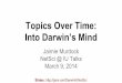 Topics Over Time: Into Darwin’s Mindcns.iu.edu/docs/netscitalks/2015.03.09-JaimieMurdock.pdfMar 09, 2015  · o Often displayed as top N words. o Remember: all words in corpus are