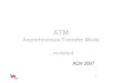 Asynchronous Transfer Mode - zcu.czledvina/DHT/tugraz/ATM_Revisited.pdfAsynchronous Transfer Mode …revisited ACN 2007 2 ATM GOAL To establish connections between an arbitrary number