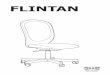 FLINTAN - IKEA · Por motivos de seguridad las ruedas se bloquean automáticamente cuando no se utiliza la silla. ITALIANO Per motivi di sicurezza, le rotelle si bloccano automaticamente