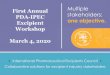 First Annual Multiple PDA-IPEC stakeholders; Excipient one objective. Workshop · 2020-03-09 · Workshop March 4, 2020 International Pharmaceutical Excipients Council ... IPEC-PQG