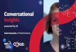 Conversational Insights - conferenciaapcc.org · Carlos Vasconcelos, VP Global Marketing. Conversational Insights powered by AI Talk with us for a free demo! Our value proposition