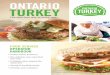ONTARIO TURKEY · about turkey thiS Super-Food meanS Super SaleS! F act 1 it’s deliciously adaptable. Roasted, barbecued, baked or stir-fried turkey is the perfect replacement for