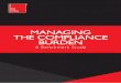 MANAGING THE COMPLIANCE BURDEN...Compliance professionals have a growing set of responsibilities, from programme development, to strategy, to audits, to managing third party onboarding