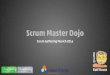 Scrum Master Dojo...- what does it make with other, when you act (offend) The Scrum Master Dojo One case, one team, one Scrum Master with a clear Mandate Gathering a broader picture