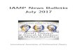 IAMP News Bulletin July 2017 · News Bulletin (International Association of Mathematical Physics) 2IAMP News Bulletin, July 2017. Topological quantum states, the quantum Hall e ect,