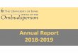 Annual Report 2018 2019...Values/Ethics/Standards 1% GRADUATE & PROFESSIONAL STUDENTS, POST DOCS & RESIDENTS/FELLOWS CONCERNS Compensation/Benefits 2% Evaluative Relationship Issues