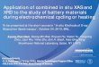 Application of combined in situ XAS and XRD to the study ... · Combined XRD/mass spectroscopy, XAS and TEM study during heating (Safety related issue) Safety issue of Li-ion battery