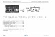 TOOLS & TOOL KITS (15- ) · Service Items and Equipment Section V: Table of Contents TOOLS & TOOL KITS (15- ) ... • Kit contains a complete offering of A/C compres-sor clutch hub
