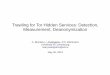 Trawling for Tor Hidden Services: Detection, Measurement, … · 2013-09-17 · 2 Overview Background Measuring the popularity of hidden services DoSing hidden services. Harvesting