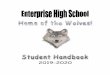 Copy EHS student handbook 2019-2020 · Enterprise High School (EHS) is committed to work in harmony with parents to encourage the regular attendance of all students. Student learning/achievement