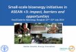 Small-scale bioenergy initiatives in ASEAN +3: Practical ... · •A range of business models, from fully commercial to quasi-commercial and non-commercial management structures