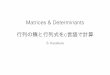 Matrices & Determinantsimetrics.co.jp/mathematics/MatricesAndDeterminants.pdf · 2016-06-02 · Matrices & Determinants 行列の積と行列式をc言語で計算 S. Kusafusa