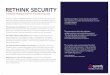 RETHINK SECURITY · Secure access to the boundaryless hybrid enterprise through the power of identity services. Taking the future of security forward with the best of Privileged Identity