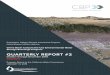 QUARTERLY REPORT #2 - California · Inland Empire Utilities Agency Chino Basin Conjunctive Use Environmental Water Storage/Exchange Program QUARTERLY REPORT #2 ... Quarterly Reporting
