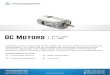 DC Motors · 2019-11-15 · DC Motors DC Motors Ø 15.5 - 52mm 0.1 - 198W. Copright Transmotec inotransmoteccom S 1-339-234-9200 TRANSMOTEC EU: 46 8 792 35 30 TABLE OF CONTENTS Series