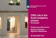 CPB’s role in the Dutch budgetary process Suyker.pdf · Promising Policies (CPB, SCP, PBL) Policy Brief Budgetary policy CPB: Medium-term baseline Including sustainability ... the