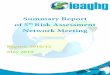 Summary Report of 5th Risk Assessment€¦ · approach of FEP analysis presented by Ken Hnottavange-Telleen of Schlumberger ... Progress in Information Capture for CCS Risk Assessment,