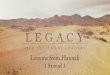 Lessons from Hannah - 1 Samuel 1 - Grace Bible Churchaudio.grace-bible.org/Legacy_Old_Testament_Leaders/18126... · 2018-05-13 · GOSPEL PRINCIPLES Can Radically Change Your Family