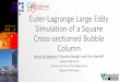 Euler-Lagrange Large Eddy Simulation of a Square Cross … · 2019-06-25 · Euler-Lagrange Large Eddy Simulation of a Square Cross-sectioned Bubble Column Darrin W Stephens 1, Shannon