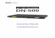 DN-500 G082060483E7 A4-1software to allow conversion of .dv files to other file formats such Quicktime. The DN-500 has a removable hard drive in a caddy, this can be ejected from the