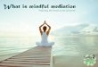 What is mindful mediation - lucky2beme.orglucky2beme.org/wp-content/uploads/2017/09/What-is-mindful-media… · What seems to have been calm in the beginning is now starting to get