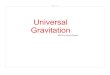 Universal Gravitation - NJCTLcontent.njctl.org/courses/science/ap-physics-c/... · ©2010 by Bryan Pflueger. Slide 2 / 33 Newton's Law of Universal Gravitation Newton connected the