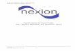 Final Intergration appendix to the Nexion User …€¦ · Web viewUser Manual Addendum for Eminance Users INDEX Page Setting up Nexion on Health Focus A.) Refer to the Nexion Installation