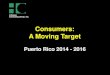 Consumers: A Moving Target · SEBASTIAN SANTA ISABEL TOA ALTA TOA BAJA UTUADO VEGA ALTA VEGA BAJA VILLALBA YABUCOA YAUCO Where is Puerto Rico today Gross Domestic Product 13 $103b