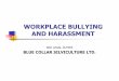 Bullying and Harassment ppt - bluecollargroup.ca · Workplace bullying and harassment might result in … Health, safety and production issues including: Distracting someone who is