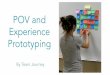 Experience Prototyping POV and€¦ · Experience Prototyping By Team Journey. Introduction Netta Jeff Ray David. Domain Mundane Transit Healthy Habits Staying Productive Travel Human-Centered