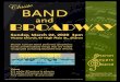 and BROADWAY - Sharon Bandssharonbands.org/tl_files/documents/Flyers/Band_Broadway... · 2020-02-25 · Sharon Concert Band performs symphonic works and Broadway songs that are widely