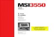 User Guide - scale service · MSI-3550 Digital Weight Indicator • User Guide Page 7 OPTIONS Options which you may have ordered with your 3550 include: • 6 V external rechargeable