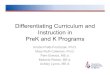 Differentiating Curriculum and Instruction in PreK and K ...pamelwood.weebly.com/uploads/2/0/7/7/20778262/2011differentiati… · Differentiating Curriculum and Instruction in PreK