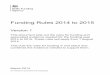 Funding Rules 2014 to 2015 - Archive · Funding Rules 2014 to 2015 Version 1 ... (SMEs) 40 Funding for apprentices who have learning difficulties or disabilities 41 Enhanced funding