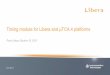 Timing module for Libera and µTCA.4 platformsBPMs SFP ILK Absolute timestamp SFP Timing module for Libera & uTCA.4 platforms / Peter Leban, October 18, 2015 Tests in the µTCA.4 chassis