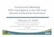 PFAS Investigation in the Palo Area Community Meeting ...€¦ · PFAS Investigation in the Palo Area Community Meeting Presentation Feb 27 2020 Author: EGLE Subject: PFAS Investigation