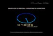 ONELIFE CAPITAL ADVISORS LIMITED4 ONELIFE CAPITAL ADVISORS LIMITED 11th ANNUAL REPORT 2017-2018 COMPANY’S INFORMATION BOARD OF DIRECTORS: Mr. T.K.P Naig Executive Chairman Mr. Pandoo