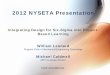 2012 NYSETA Presentation - Rochester Institute of Technology€¦ · 2012 NYSETA Presentation Integrating Design for Six-Sigma into Project-Based Learning William Leonard Program